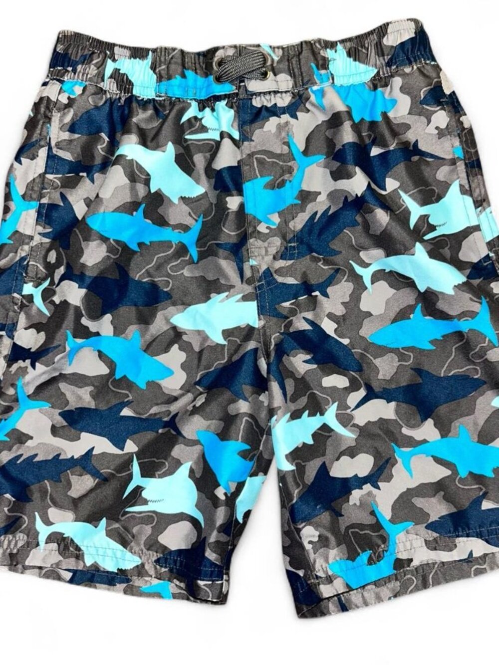 O'Rageous Boys' Shark/Camo Swim-briefs-shorts Boys Medium